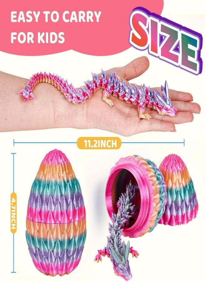 Cessfle 【2025 Updated】 12" 3D Printed Dragon Egg, Cool 3D Printed Crystalynx Dragon Egg, 3-d Fidget Dragons for 5-7 4-6 8-12 Year Old Boys Kid Girls Teen Adult, Christmes Ornaments & Stocking Stuffers - Image 2